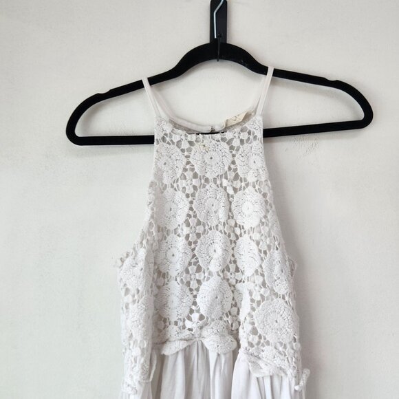 BUNDLE (2) Altar'd State Tank Tops White Red Boho Embroidered Lace Women's S - Picture 10 of 16